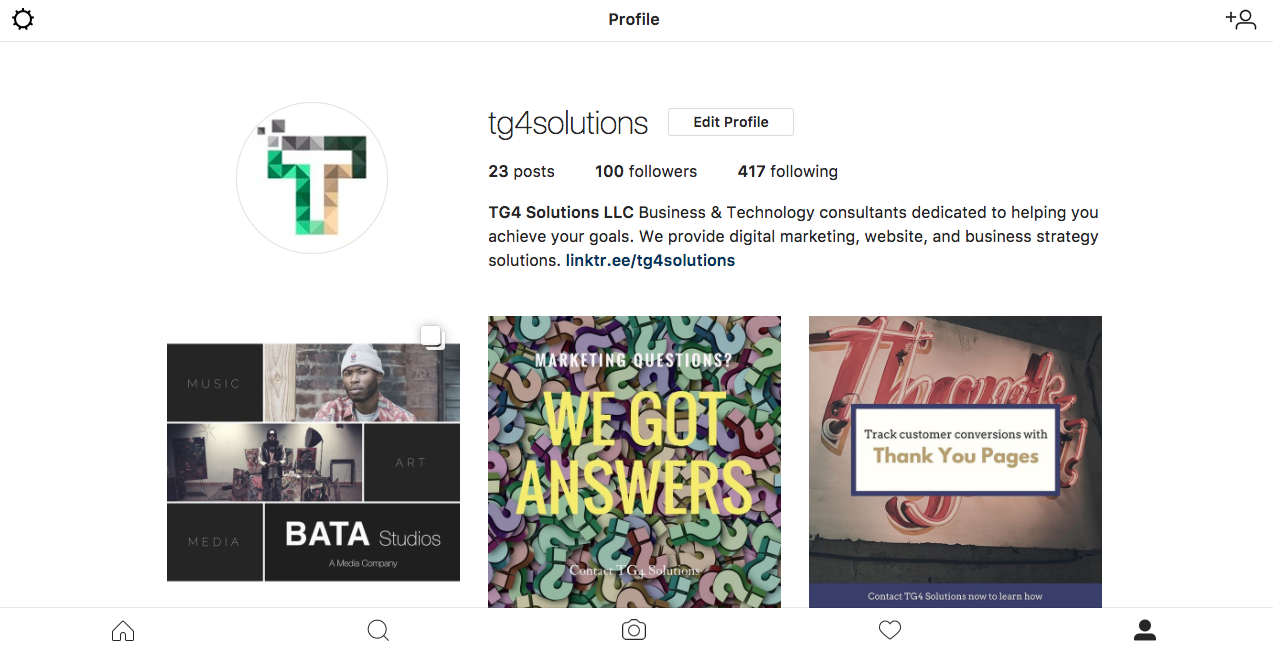 TG4 Solutions instagram